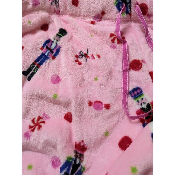 WOMEN'S JOYSPUN PINK NUTCRACKER PLUSH LOUNGE PAJAMA PANTS Plus SIZE 3X 22W 24W - Picture 6 of 7